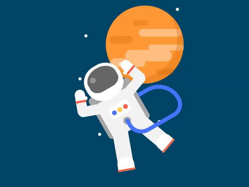 Detail Astronot Animasi Art Nomer 6