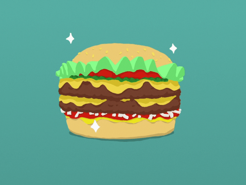 Detail Burger Animasi Nomer 2