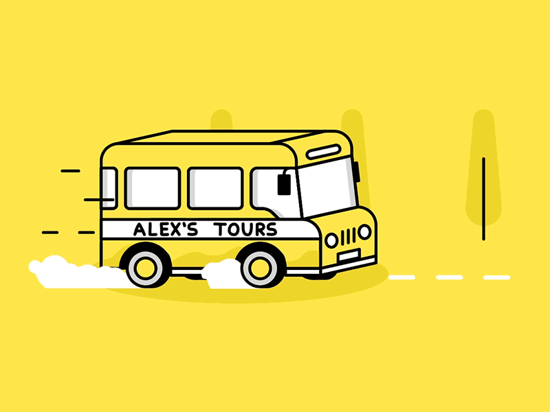 Detail Bus Kartun Nomer 3
