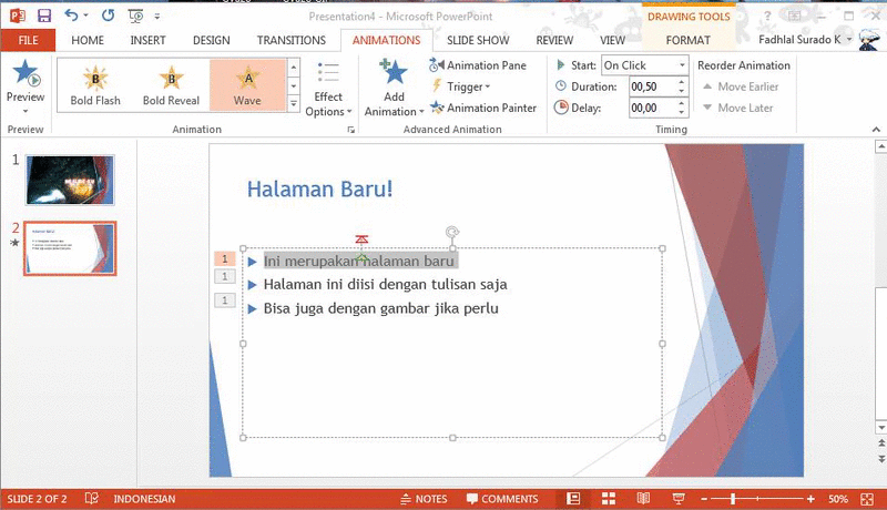 Detail Cara Membuat Power Point Animasi Nomer 15