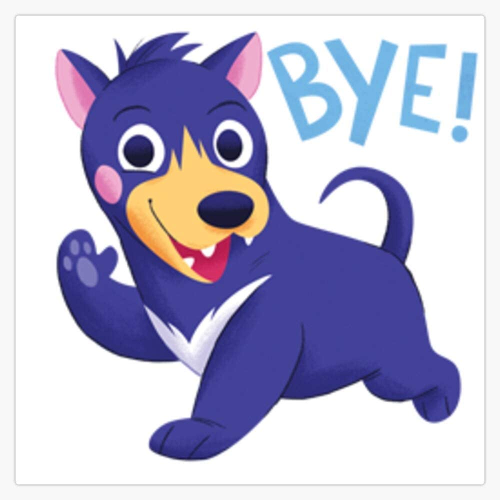 Bye Dog Sticker - KibrisPDR