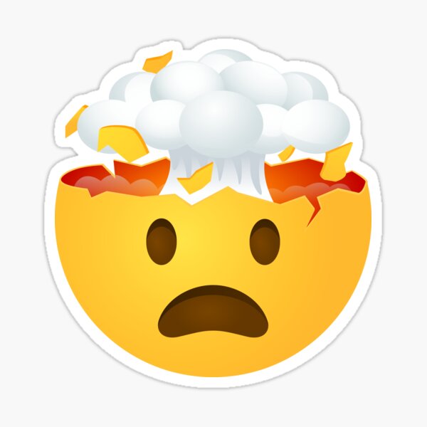 Detail Exploding Head Emoji Nomer 13