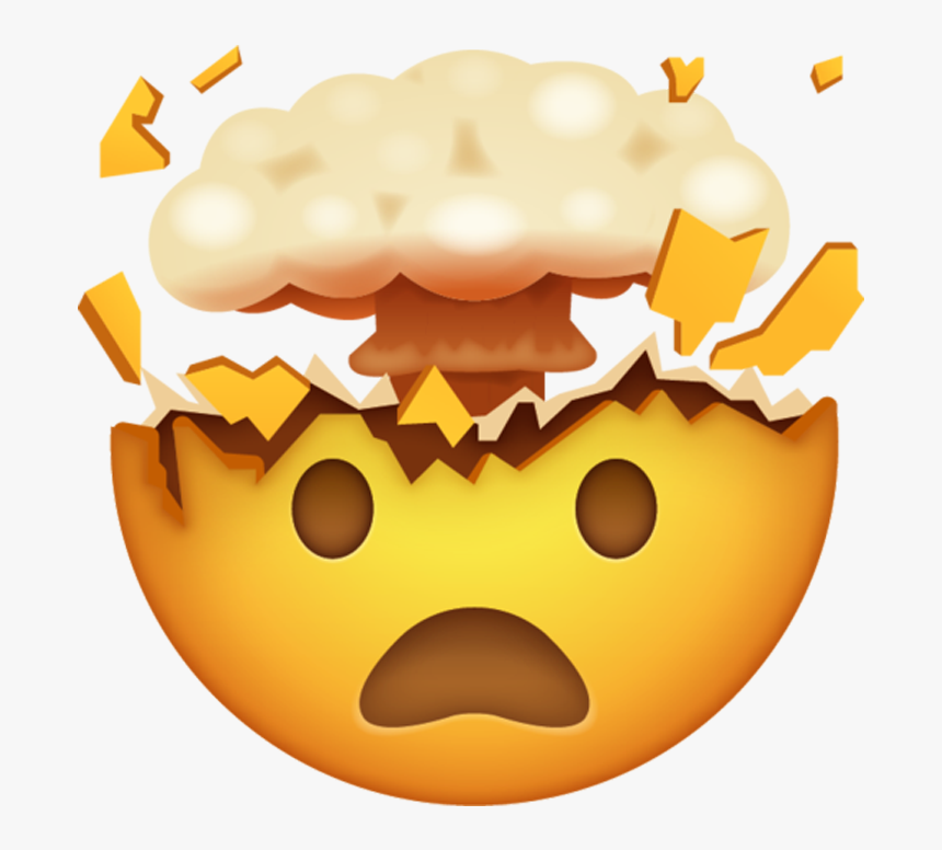 Detail Exploding Head Emoji Nomer 2