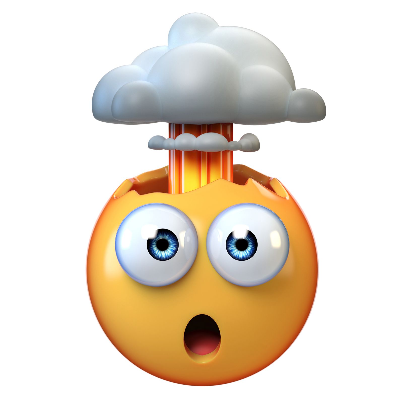 Detail Exploding Head Emoji Nomer 18