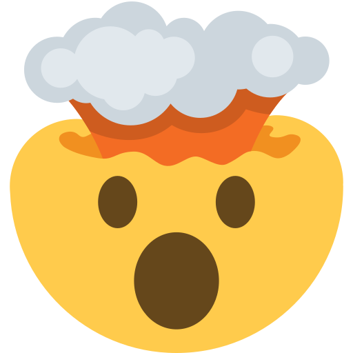 Detail Exploding Head Emoji Nomer 3