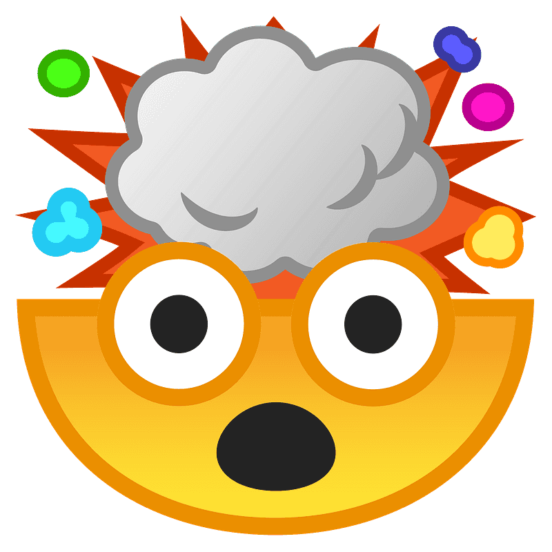 Detail Exploding Head Emoji Nomer 6