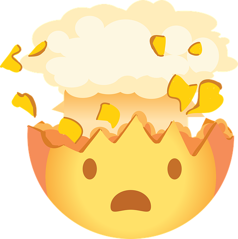 Detail Exploding Head Emoji Nomer 9