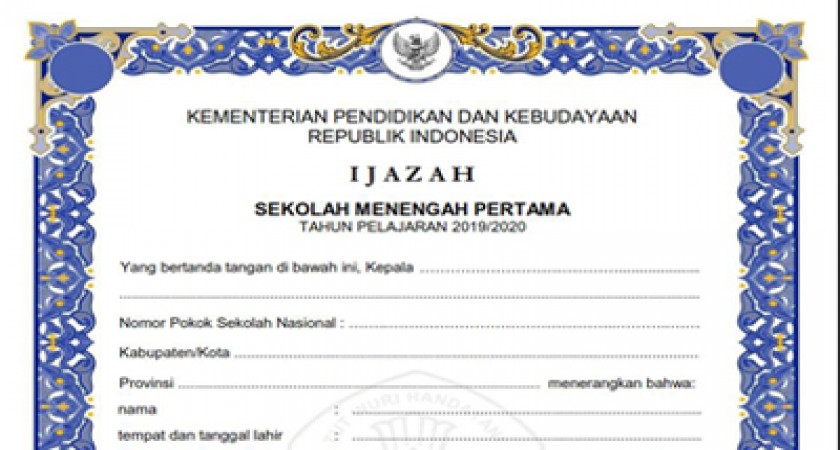 Detail Foto Ijazah Nomer 43