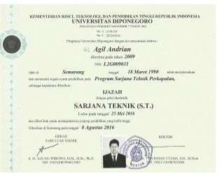 Detail Foto Ijazah S1 Nomer 4