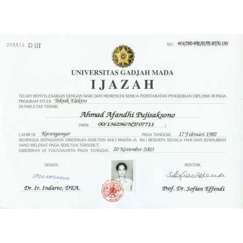 Detail Foto Ijazah S1 Yang Benar Nomer 18