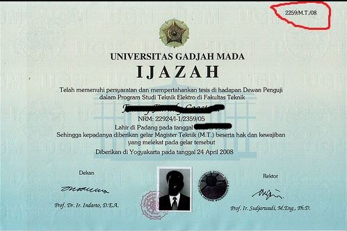 Detail Foto Ijazah S1 Yang Benar Nomer 6