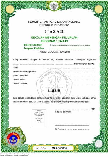 Detail Foto Ijazah Smk Nomer 26