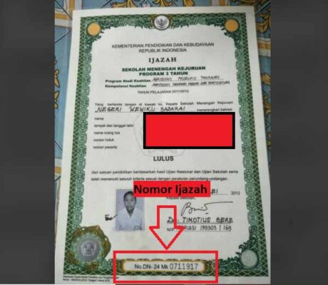 Detail Foto Ijazah Smk Nomer 31