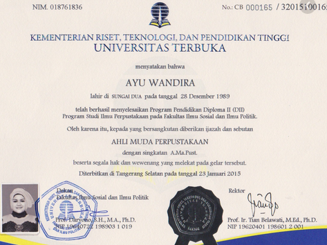 Detail Foto Ijazah Ut Nomer 5