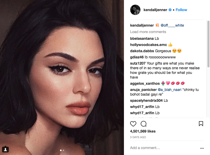 Detail Foto Instagram Kendall Jenner Nomer 15