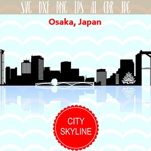 Detail Osaka Skyline Silhouette Nomer 3