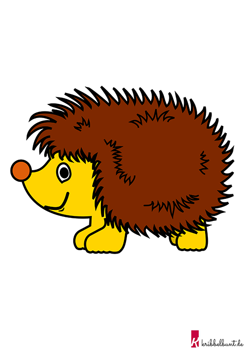 Detail Schablone Igel Nomer 17