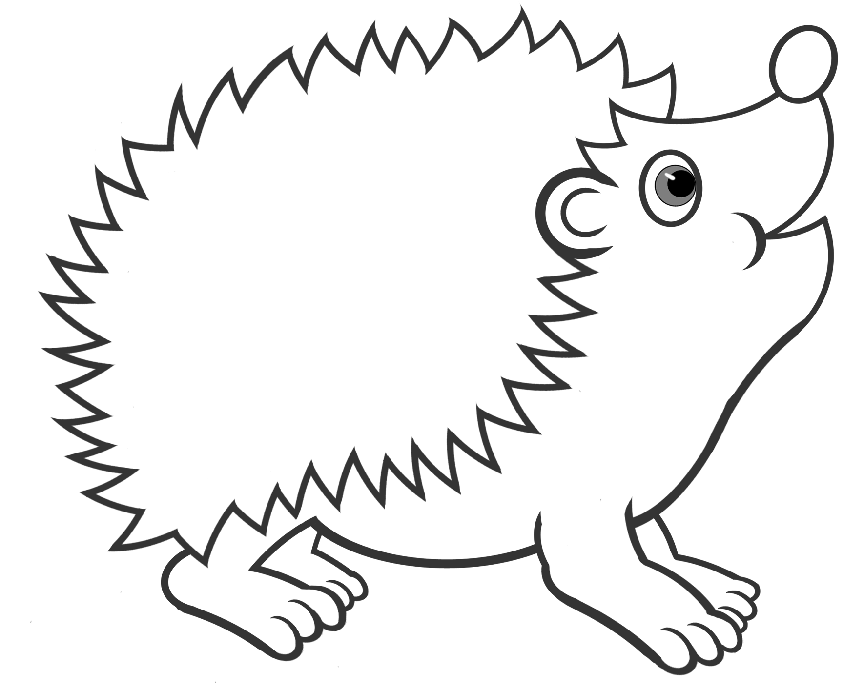 Detail Schablone Igel Nomer 4