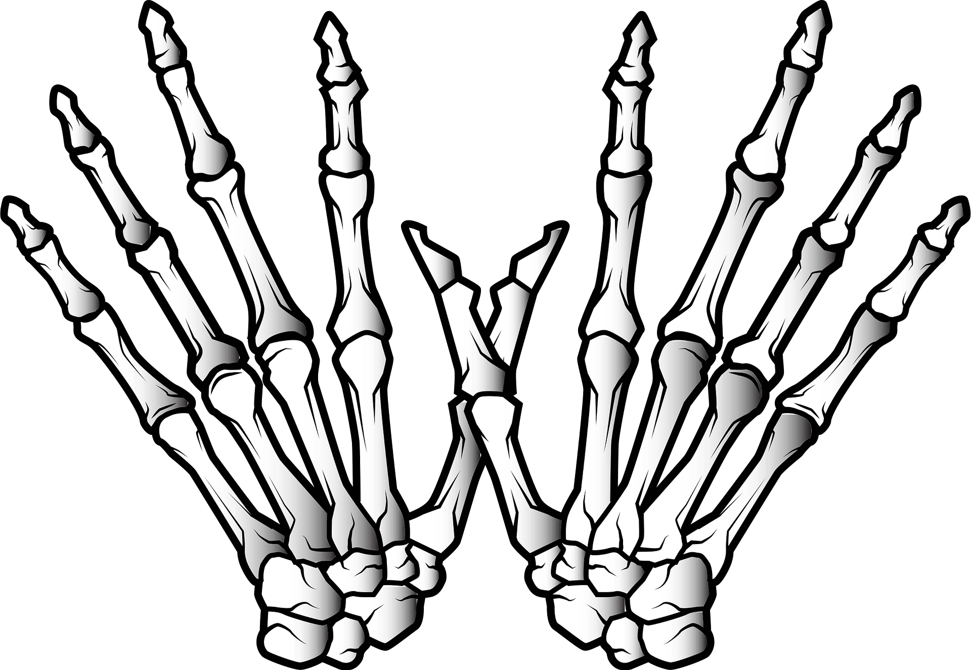 Detail Skeleton Hand Drawing Nomer 21