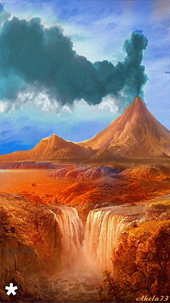 Detail Gambar Gunung Meletus Kartun Nomer 2