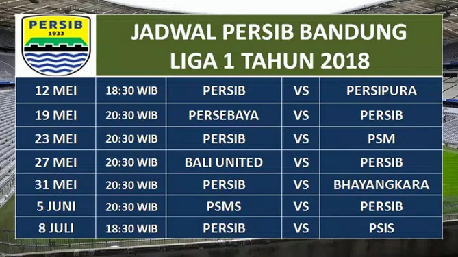 Detail Foto Jadwal Liga 1 2018 Nomer 51