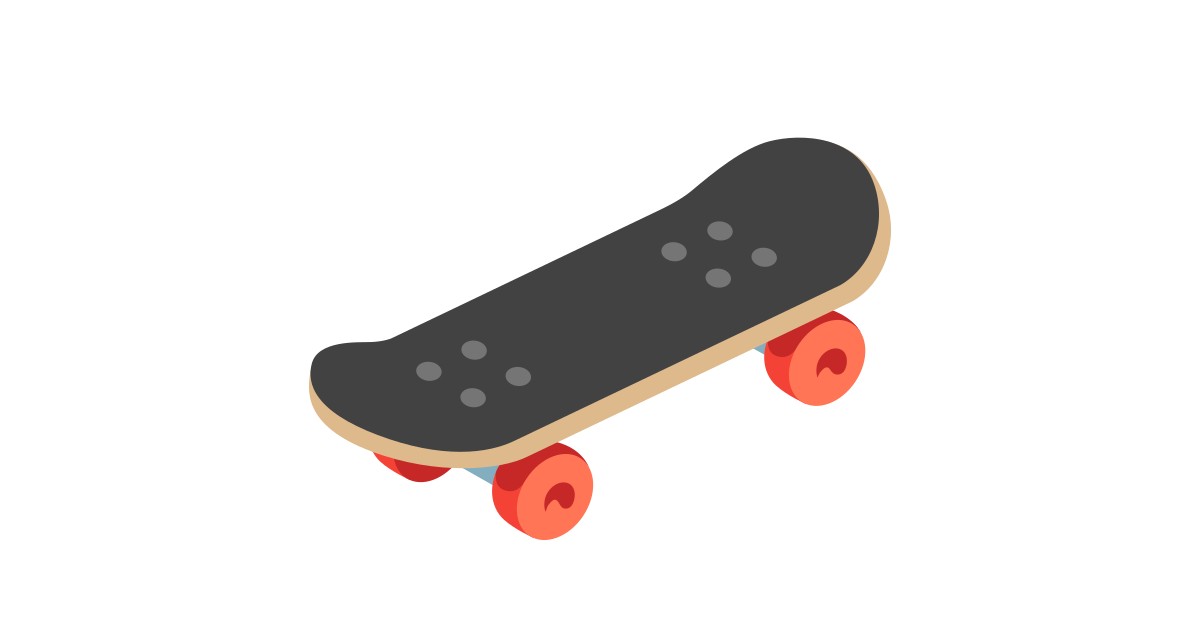 Skateboard Emoji - KibrisPDR