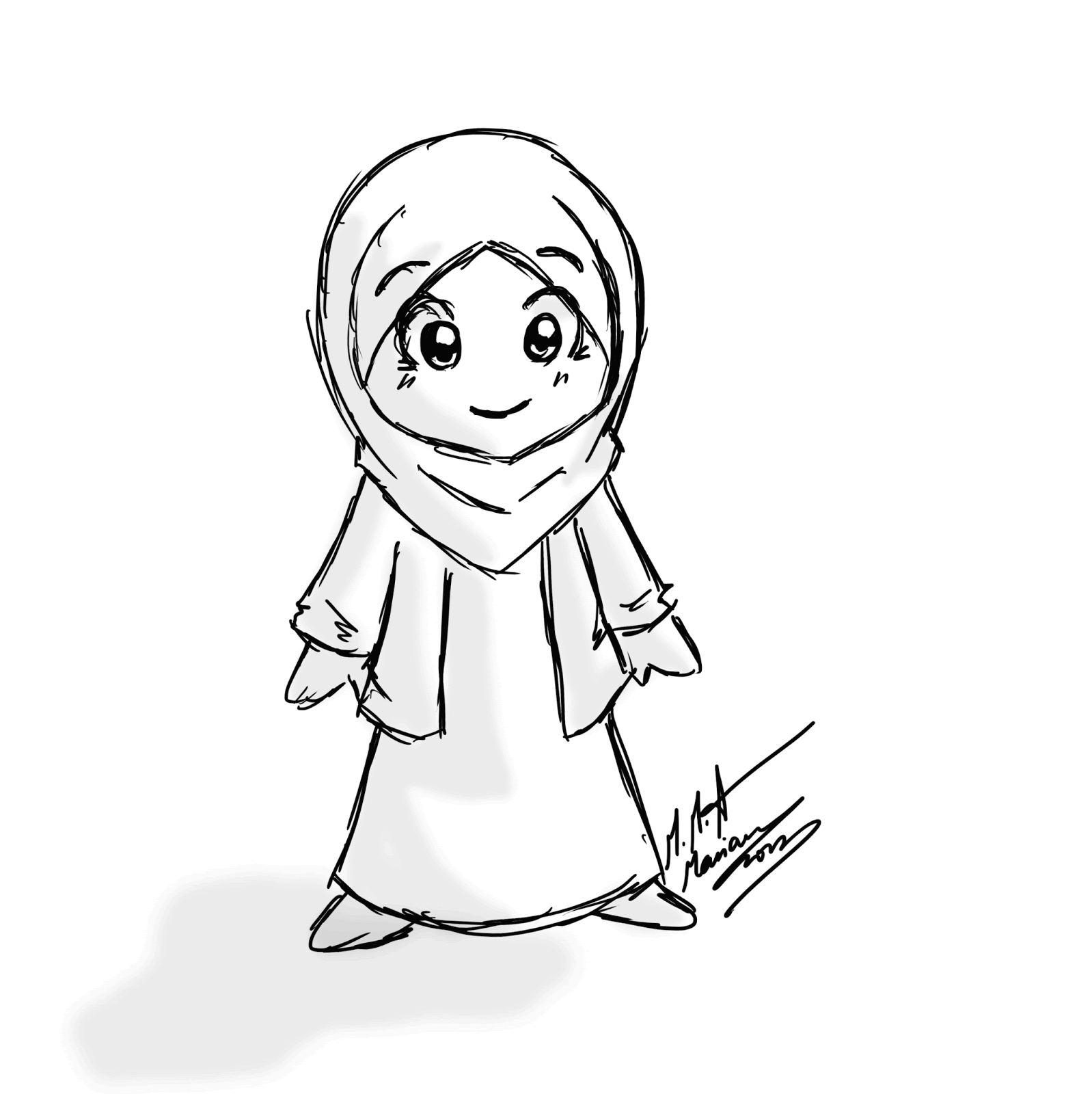 Detail Gambar Kartun Muslimah Bercadar Nomer 29