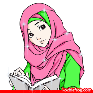 Detail Gambar Kartun Muslimah Bercadar Dan Berkacamata Nomer 12