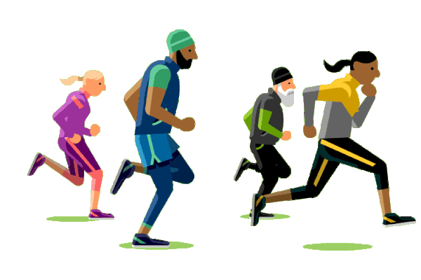 Detail Gambar Kartun Olahraga Lari Nomer 4