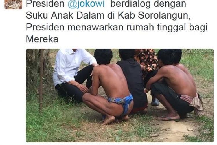 Detail Foto Jokowi Suku Anak Dalam Nomer 42