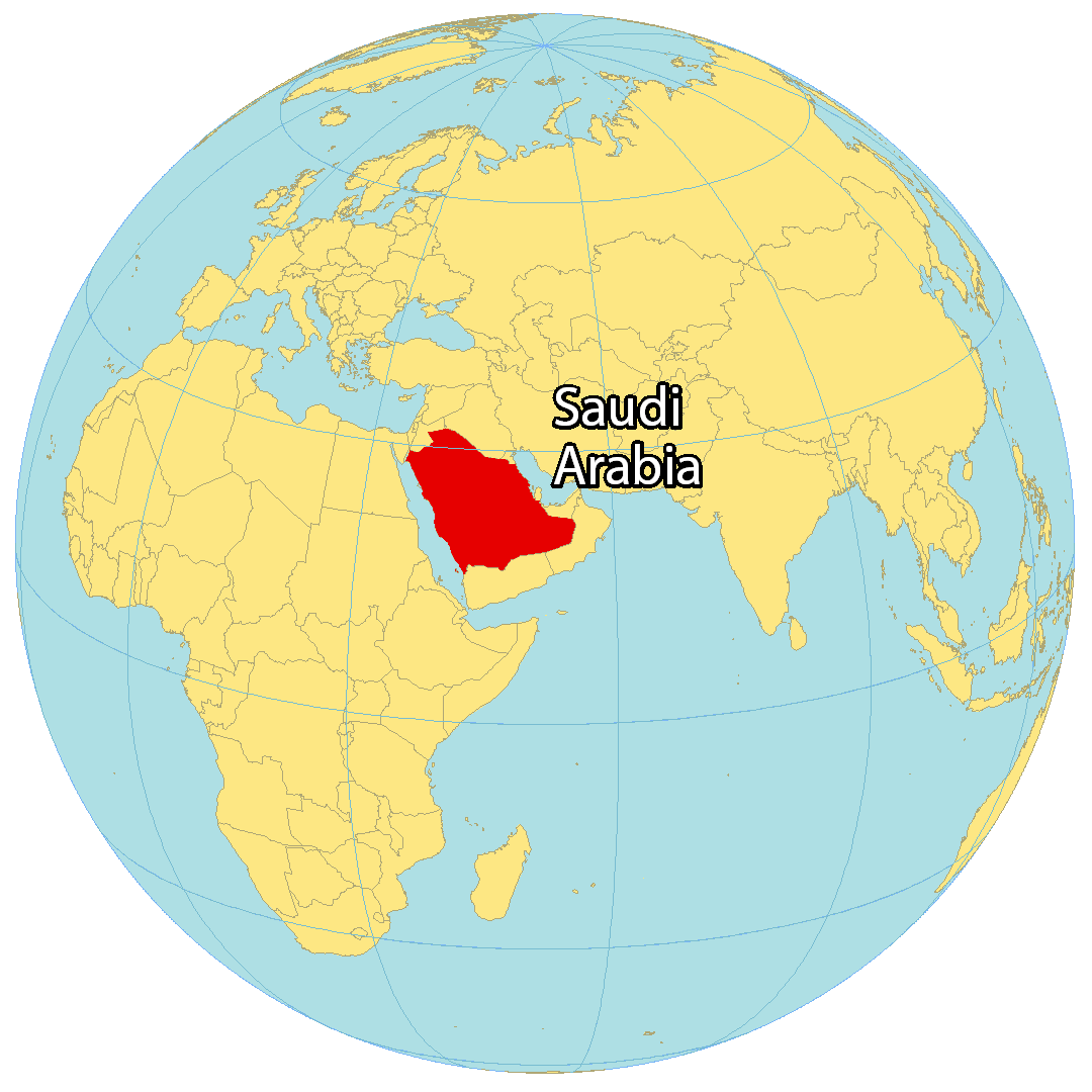 Detail Map Qatar Saudi Arabia Nomer 8