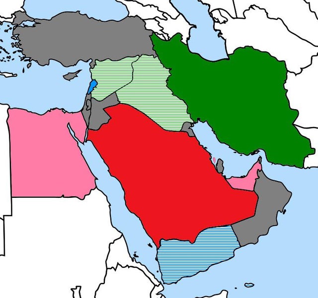 Detail Map Qatar Saudi Arabia Nomer 20
