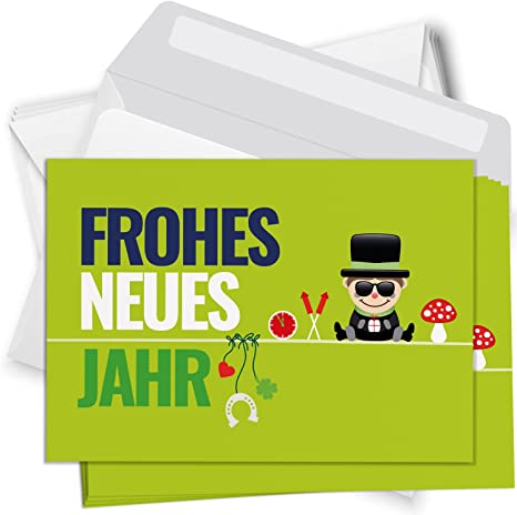 Postkarten Silvester Neujahr - KibrisPDR