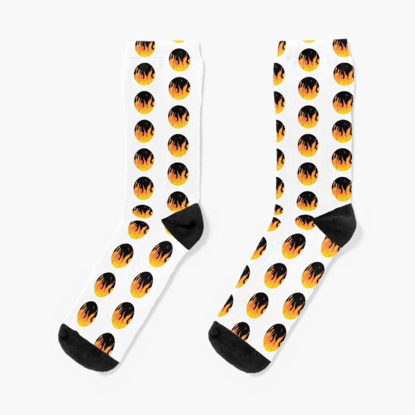 Detail Thrasher Socks Flame Nomer 8