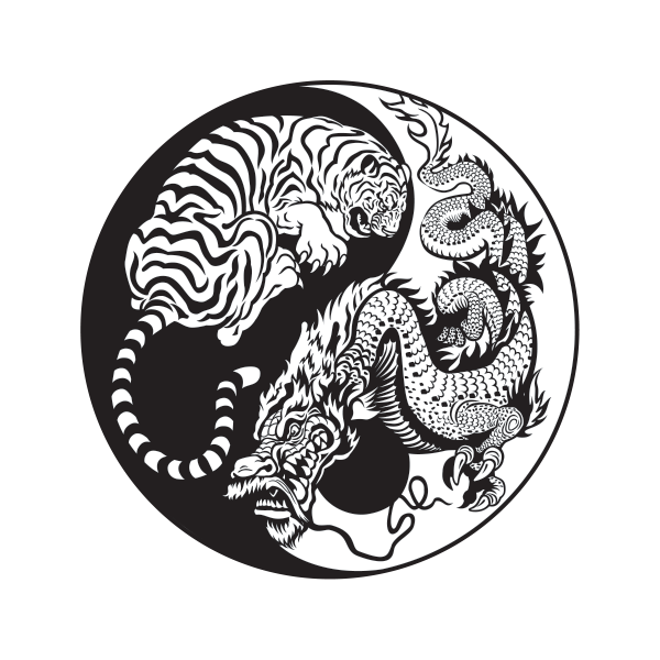 Detail Yin Yang Drache Tiger Nomer 14