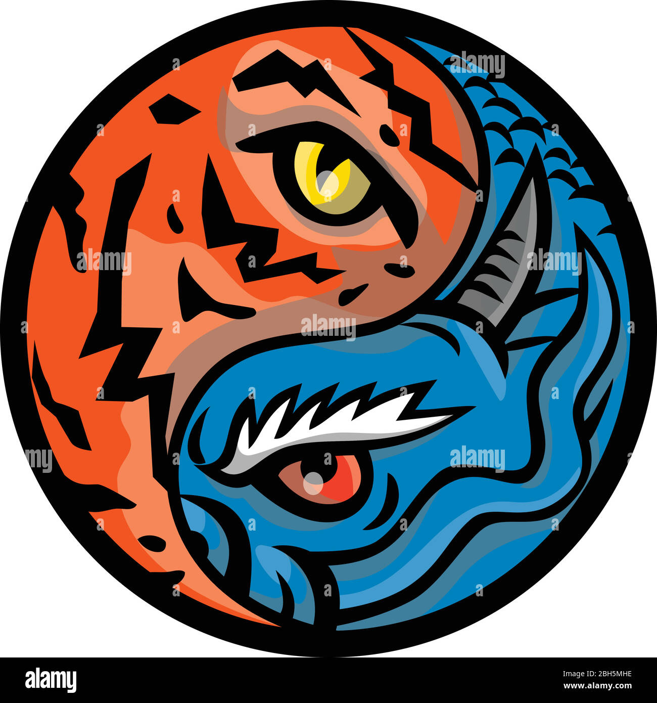 Detail Yin Yang Drache Tiger Nomer 6