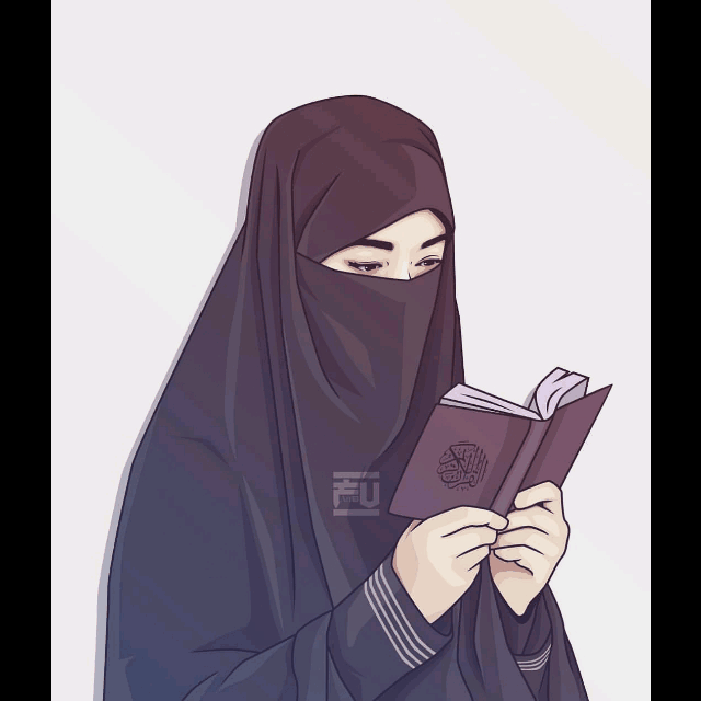 Download Kartun Bercadar Muslimah Nomer 17