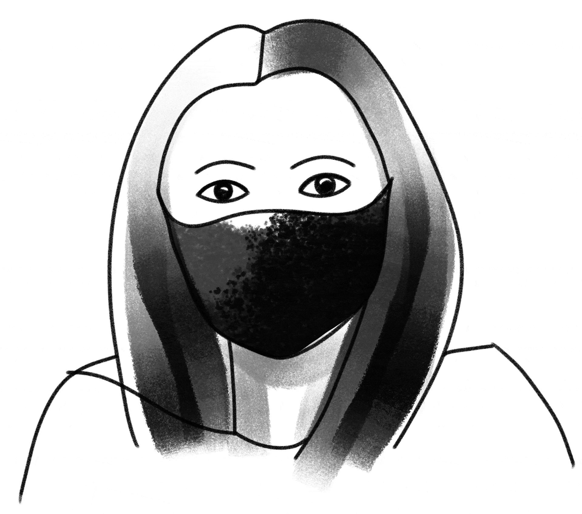 Detail Kartun Muslimah Masker Nomer 7