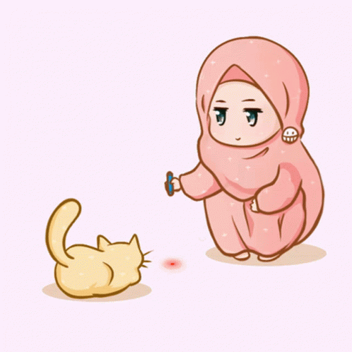 Detail Kartun Muslimah Pink Nomer 27