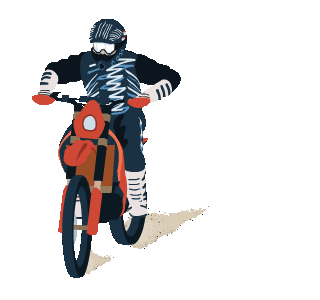 Detail Kartun Orang Naik Sepeda Motor Nomer 38