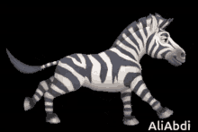 Detail Kartun Zebra Nomer 6