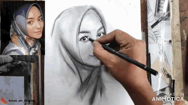 Detail Lukisan Kartun Muslimah Nomer 32