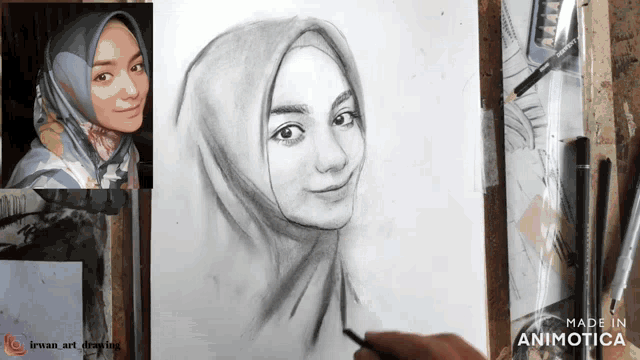 Lukisan Pensil Kartun - KibrisPDR