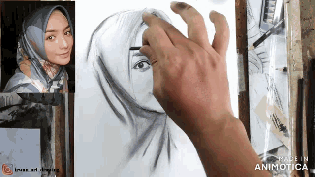 Detail Lukisan Pensil Kartun Nomer 19