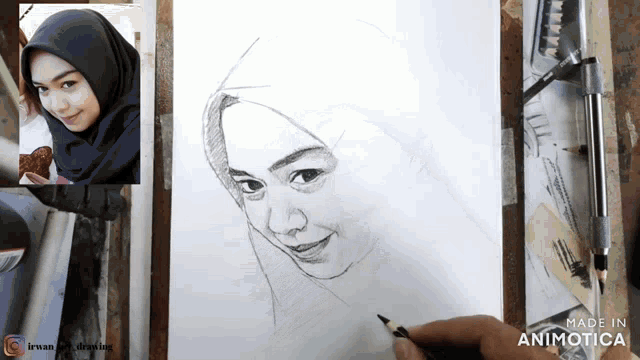 Detail Lukisan Pensil Kartun Nomer 5