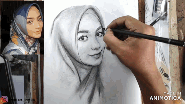 Detail Lukisan Pensil Kartun Nomer 9