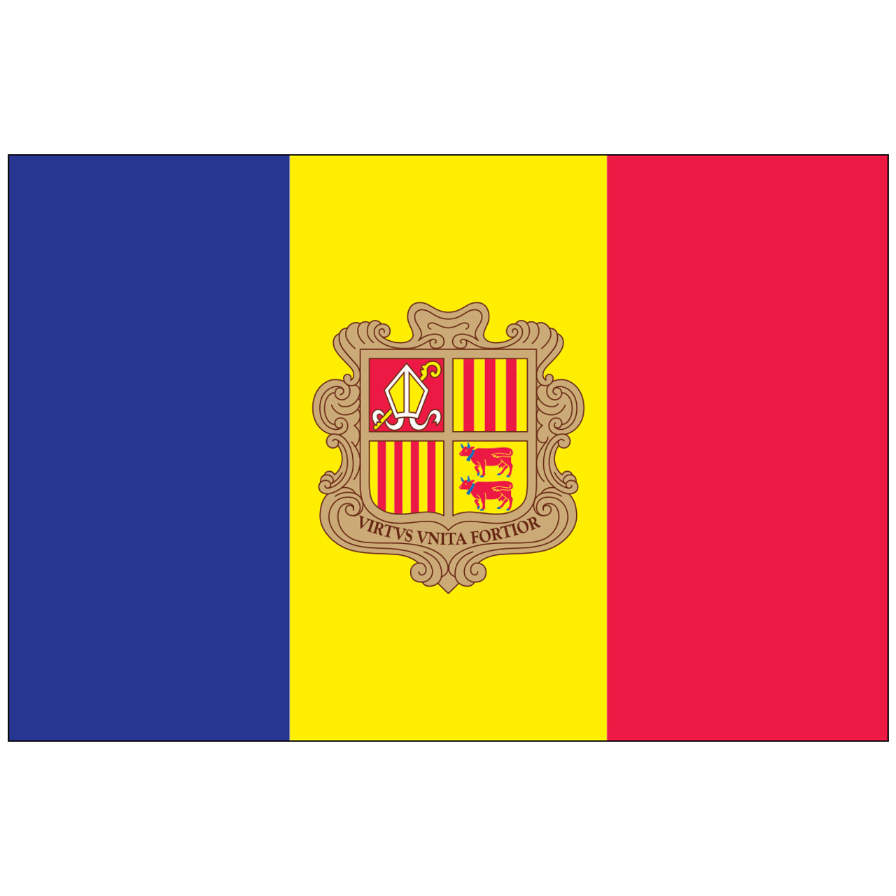 Flagge Andorra - KibrisPDR