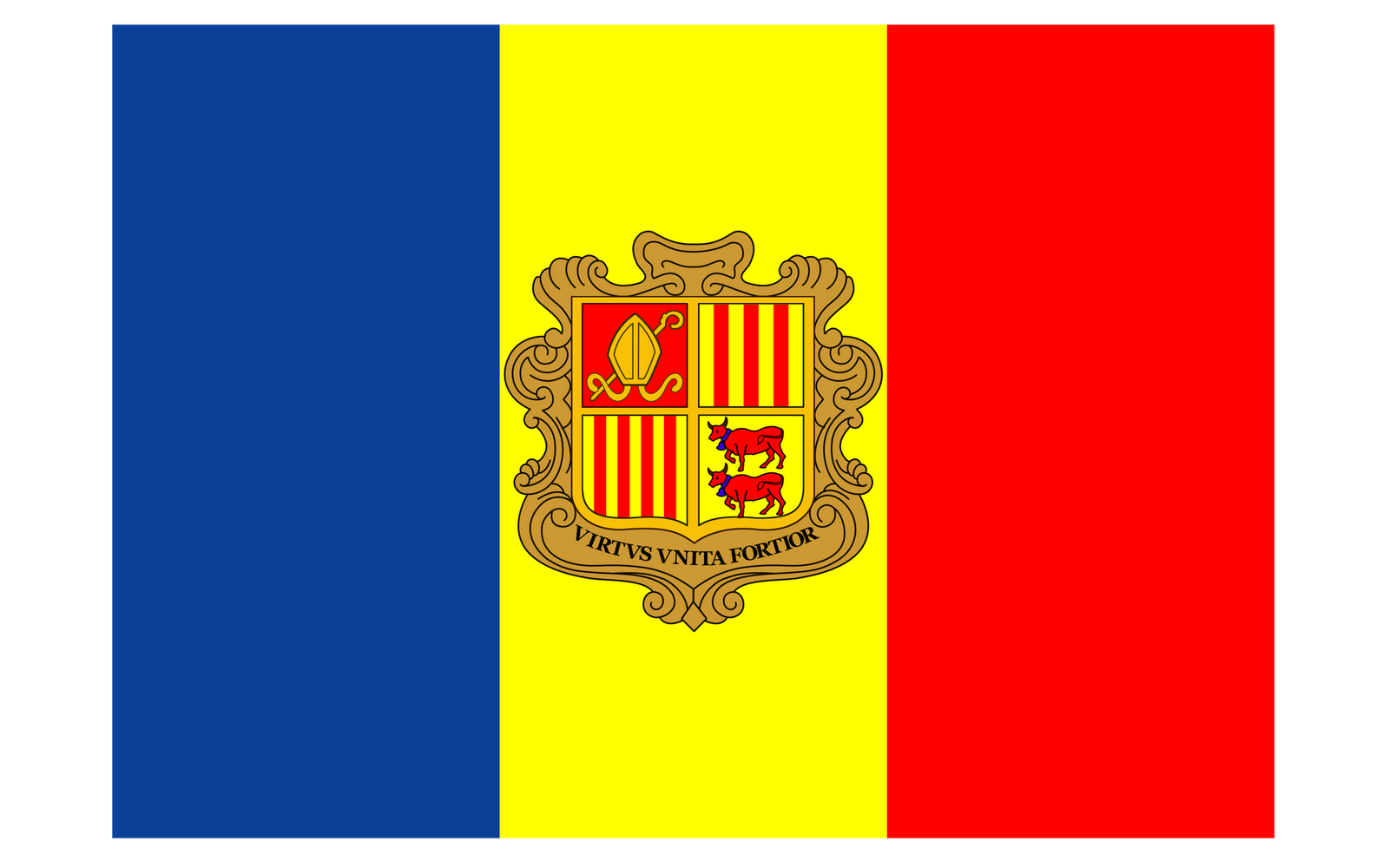 Detail Flagge Andorra Nomer 3