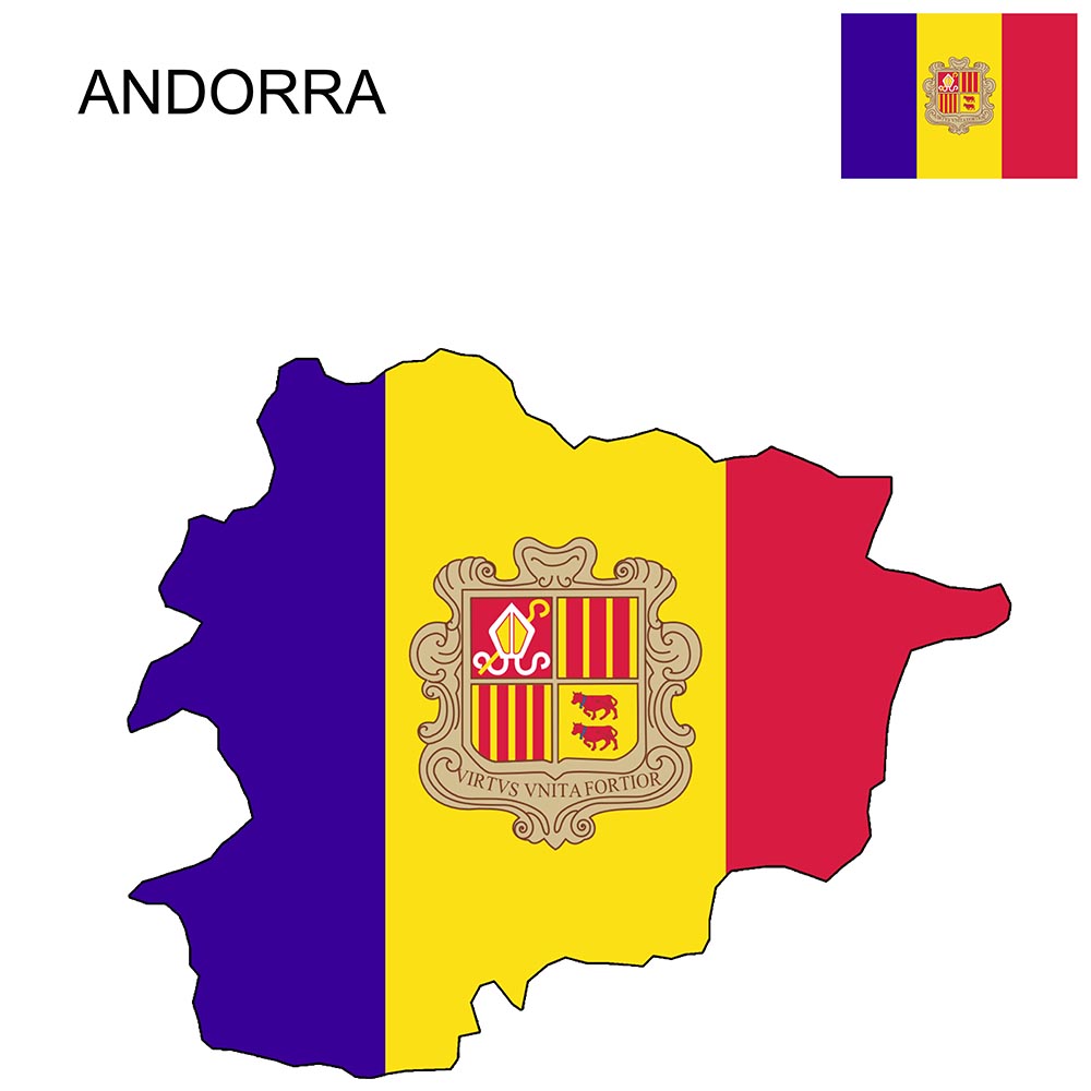 Detail Flagge Andorra Nomer 4