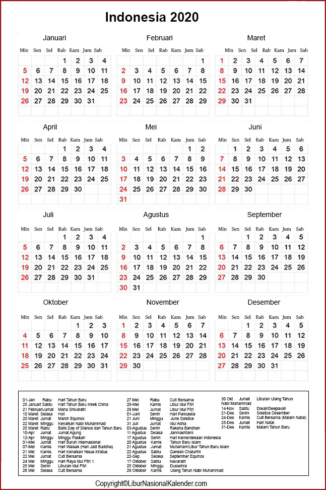Detail Foto Kalender 2020 Nomer 13